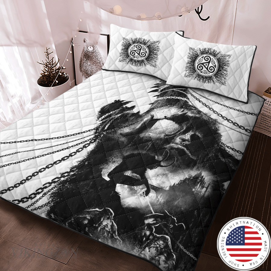 Viking and wolf beeding set1
