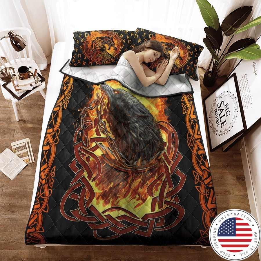 Viking fenrir was bound bedding set2