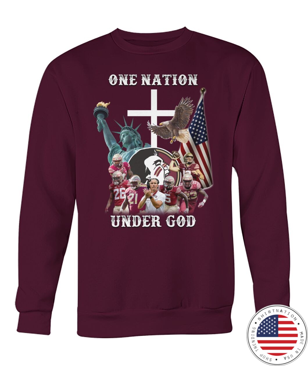 Washington Redskins One nation under god shirt 14