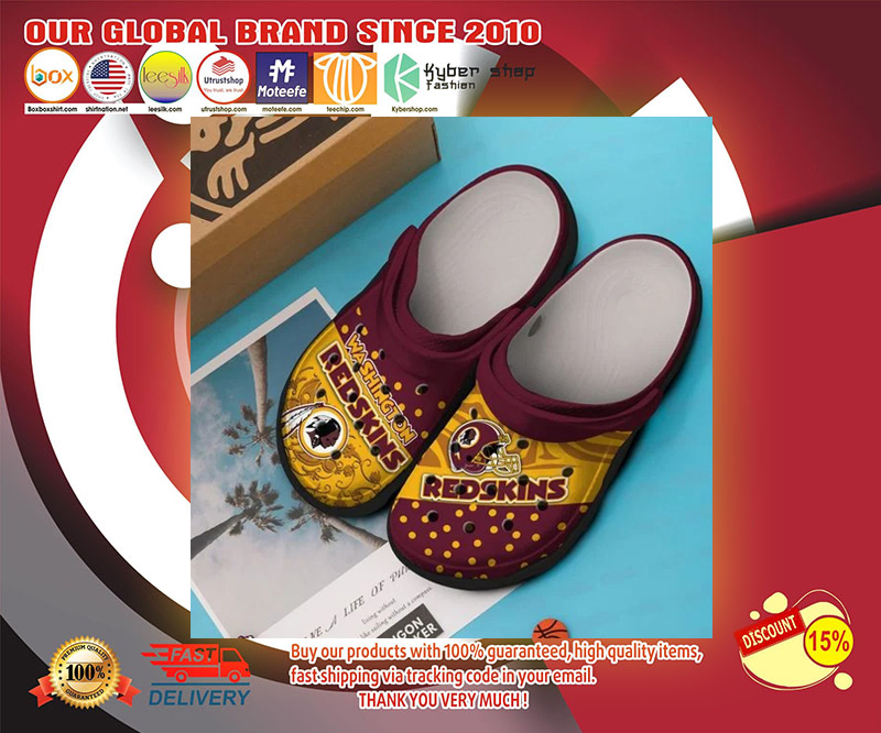 Washington Redskins crocs shoes