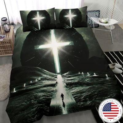 Way to cross light with person bedding set2