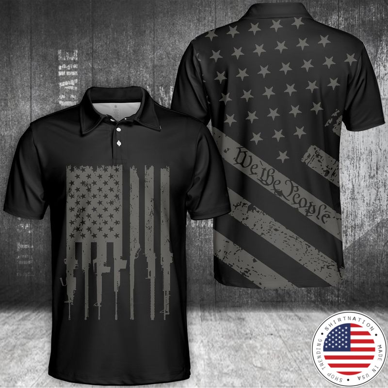 We The People U.S Flag Polo Shirt