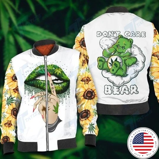 Weed dont care bear not today bitch hoodie and legging 4