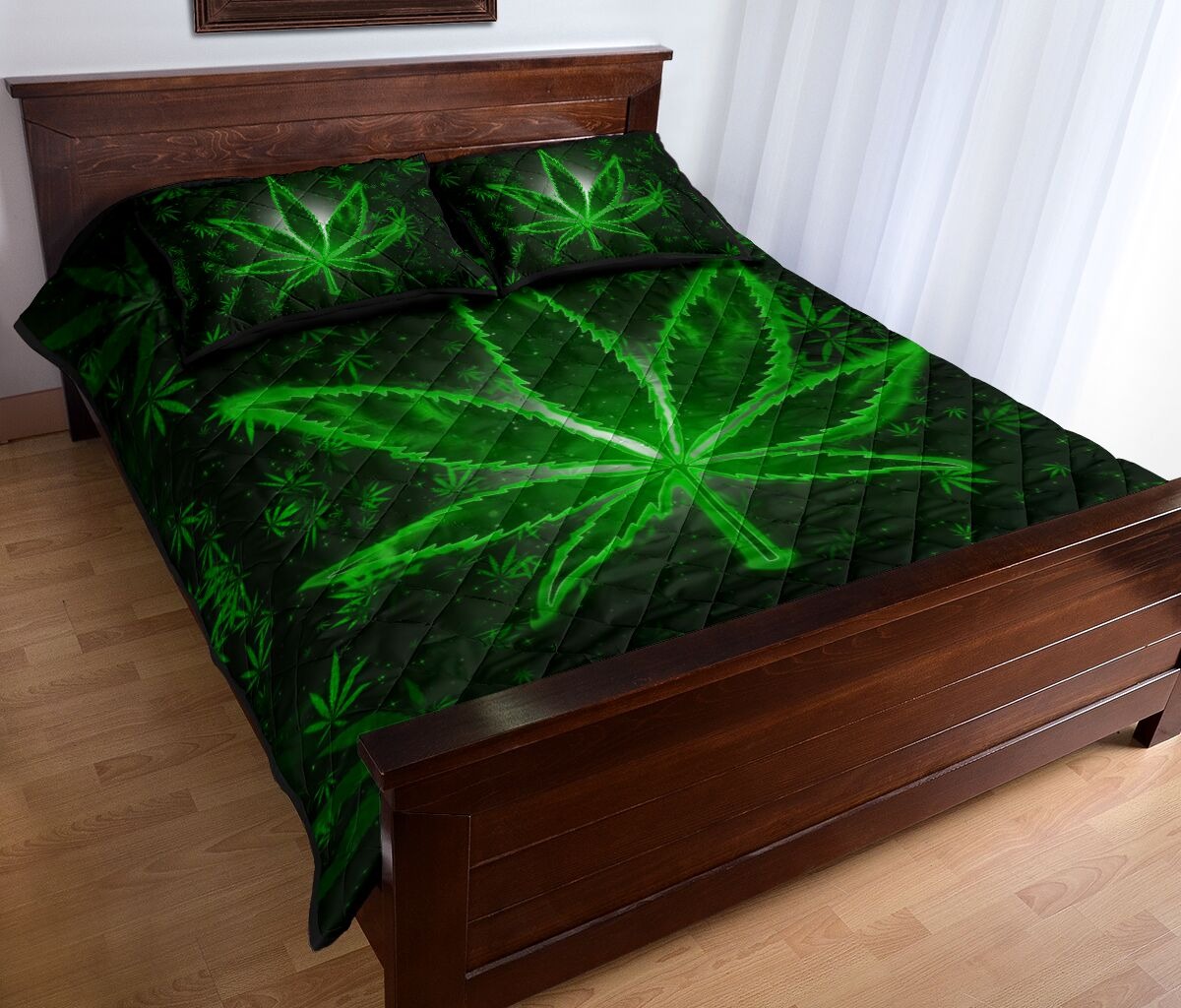 Weeds quilt bedding set2
