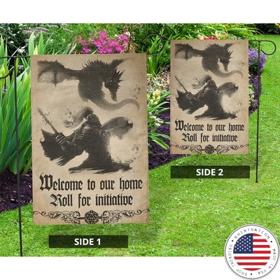 Welcome to out home roll for initiative flag