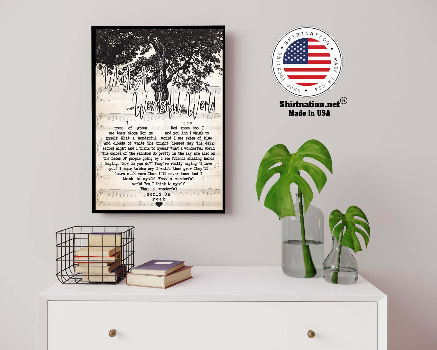 What a wonderful world I trees of green see them blood for me poster 14