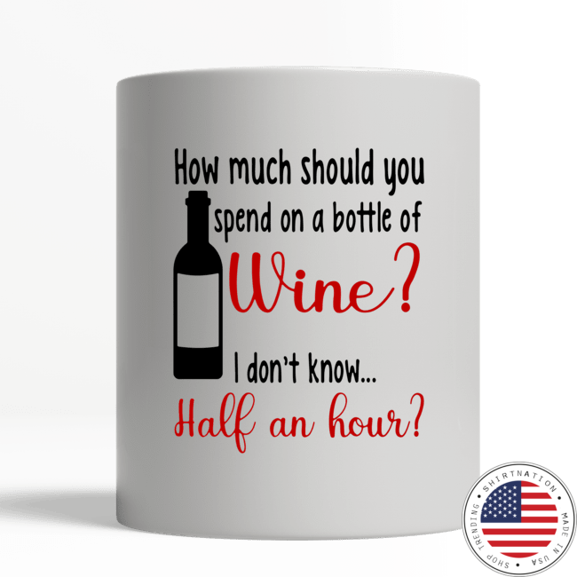 Wine by the bottle mug