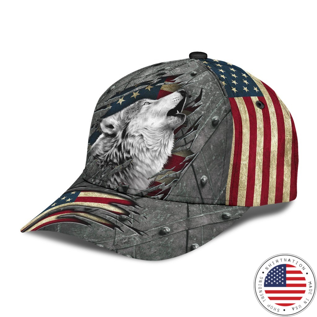Wofl American flag classic cap2