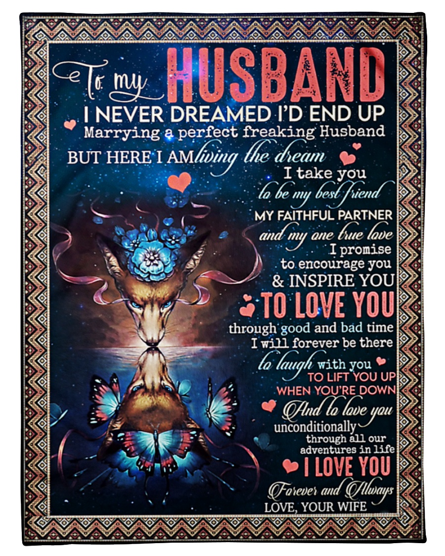 Wolf to my husband I never dreamed i'd end up blanket