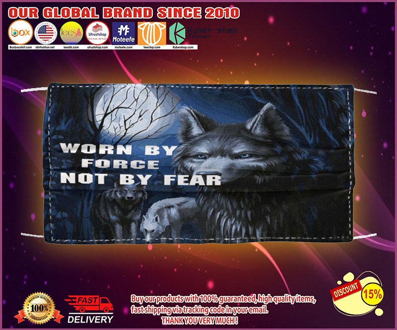 Wolf worn by force bot by fear face mask