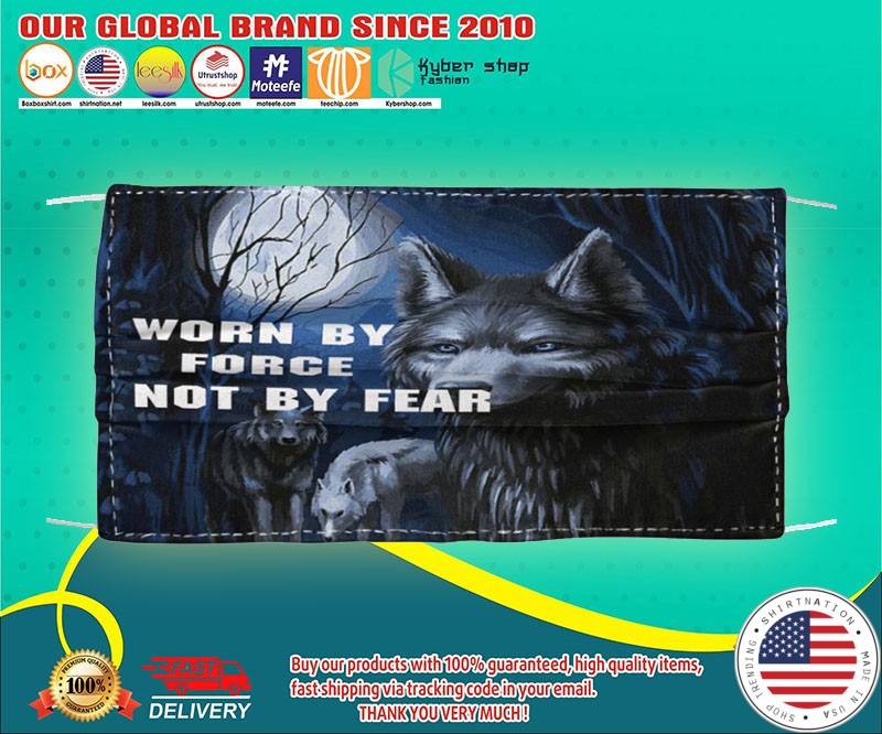 Wolf worn by force bot by fear face mask