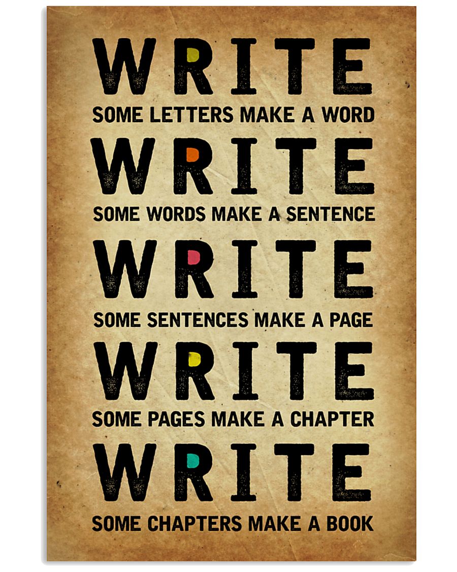 Write some letters make a word write some words make a sentence poster