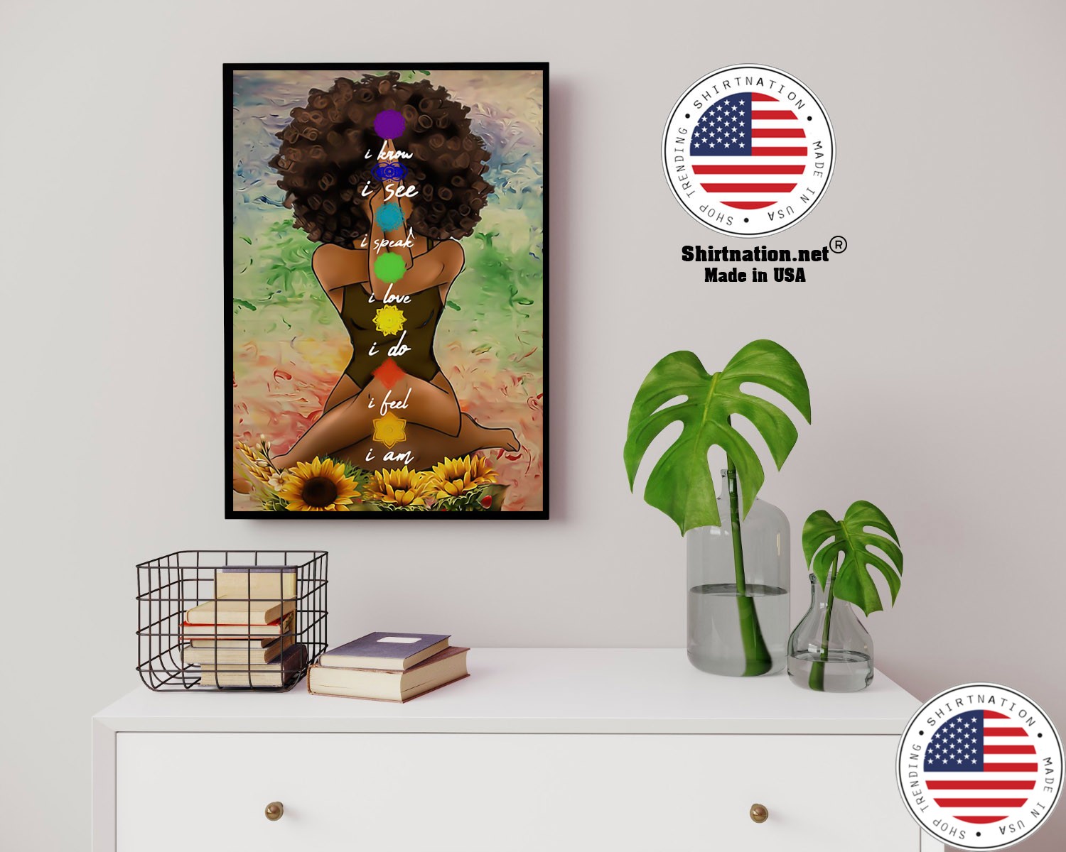 Yoga african american wall art poster 14 1