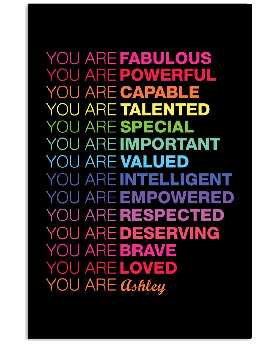 You are fabulous you are powerful custom personalized name poster