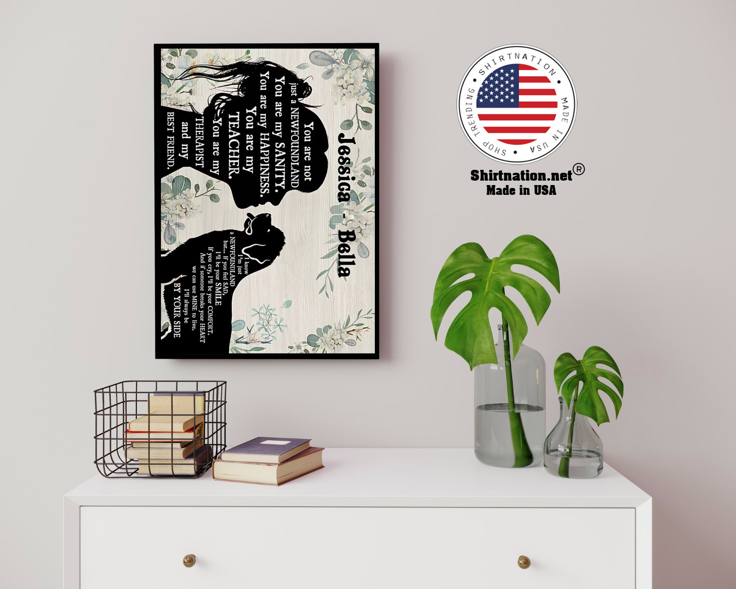 You are not just a Newfoundland custom personalized name poster 14