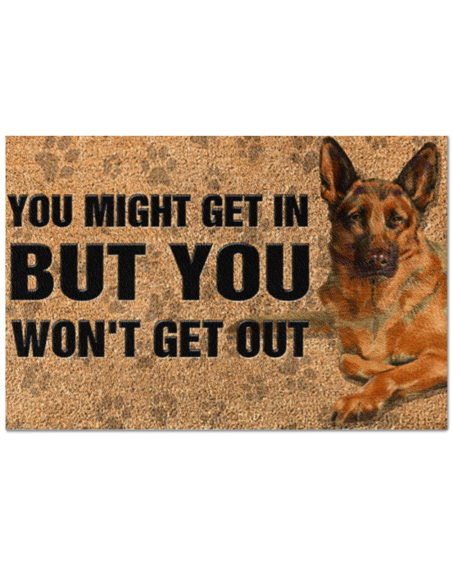 You might get in but you won't get out doormat
