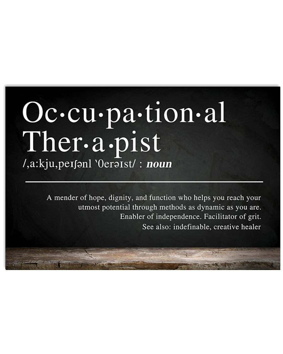 Occupational therapist definition poster