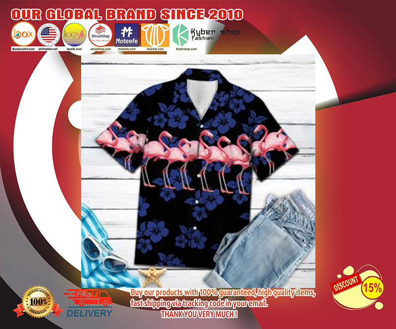 Flamingo hawaiian shirt