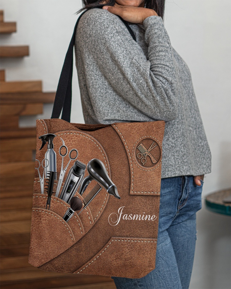 hairstylist tools tote bag custom text 39778 2