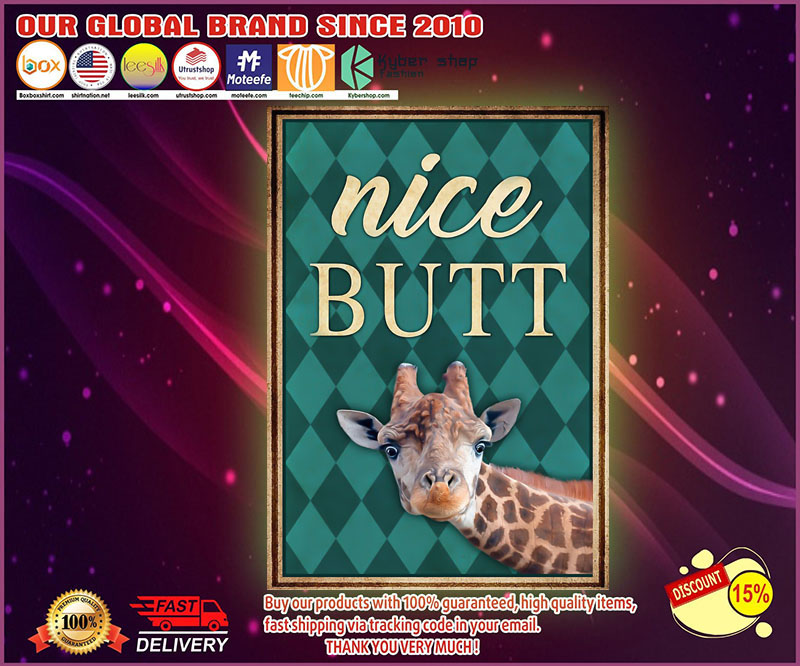 Giraffe nice butt poster