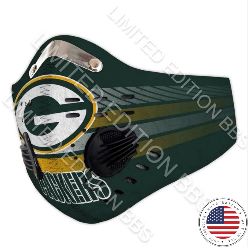 Green Bay Packers filter face mask