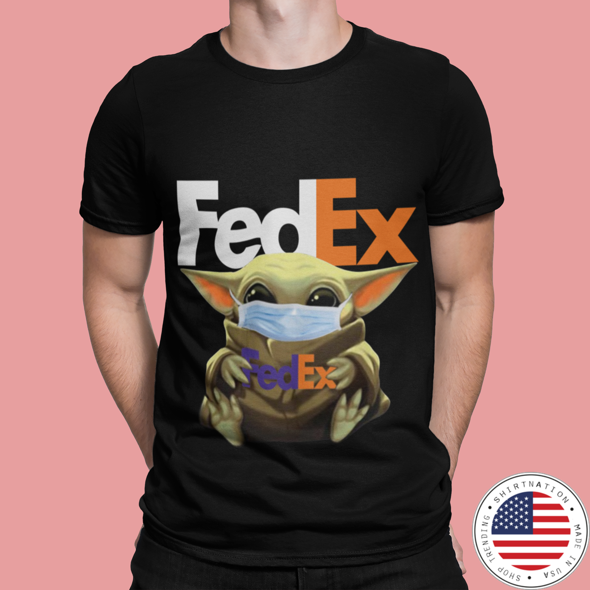 Baby yoda Fedex shirt