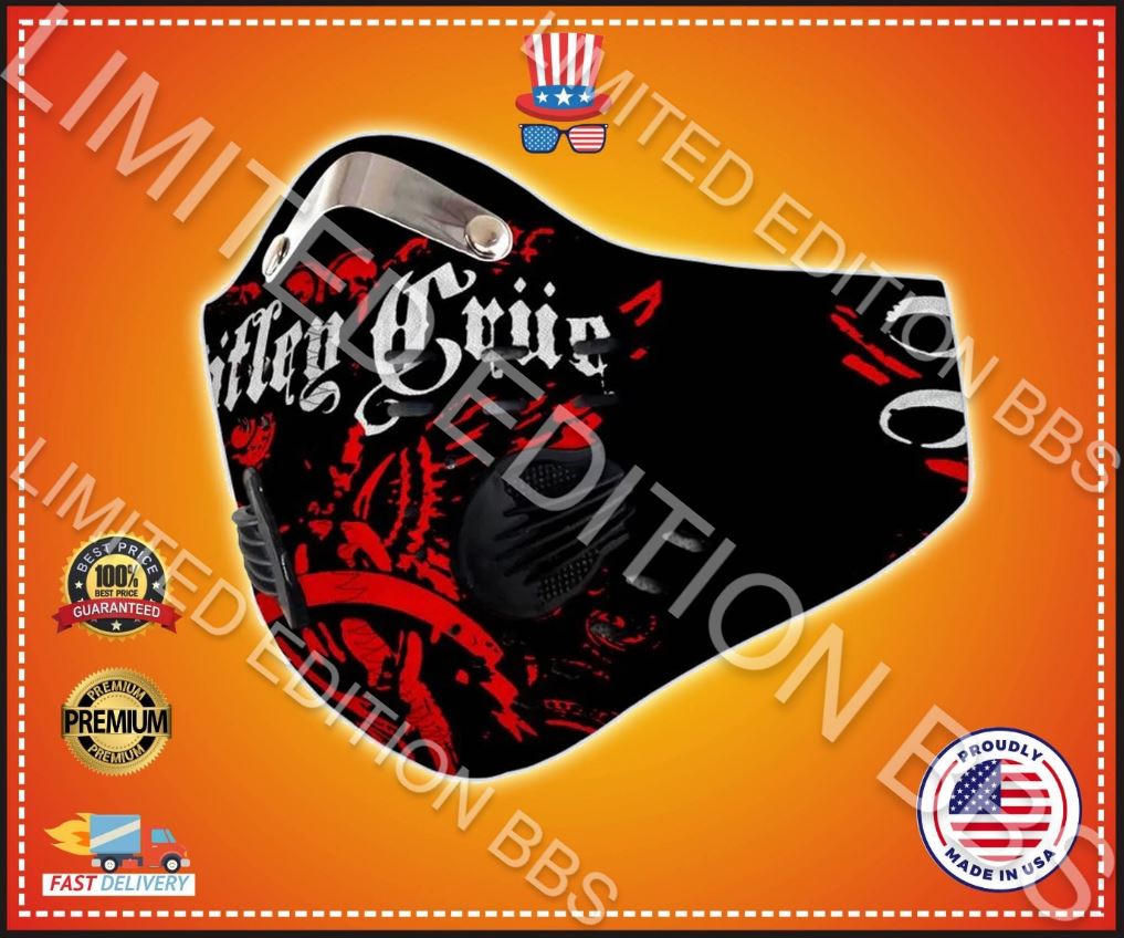 Motley crue filter face mask
