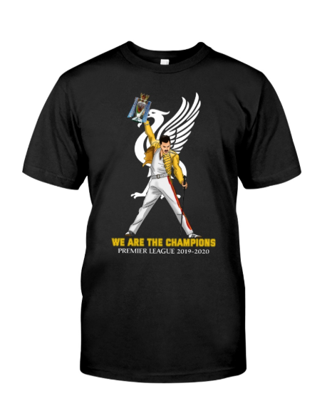 Liverpool Freddie Mercury we are the champions premiere league shirt