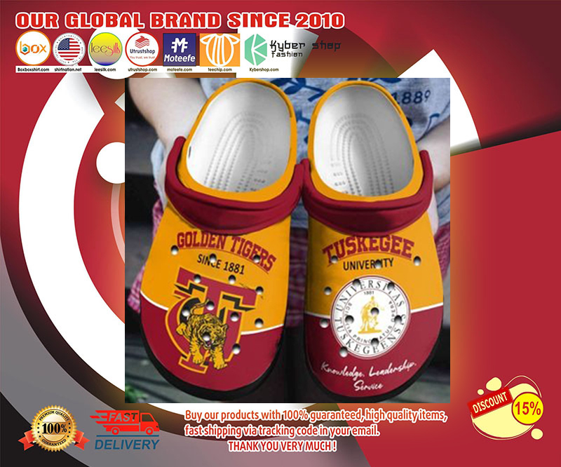 Tuskegee Golden Tigers crocs shoes
