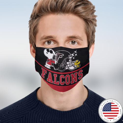 Snoopy Atlanta Falcons Face Mask