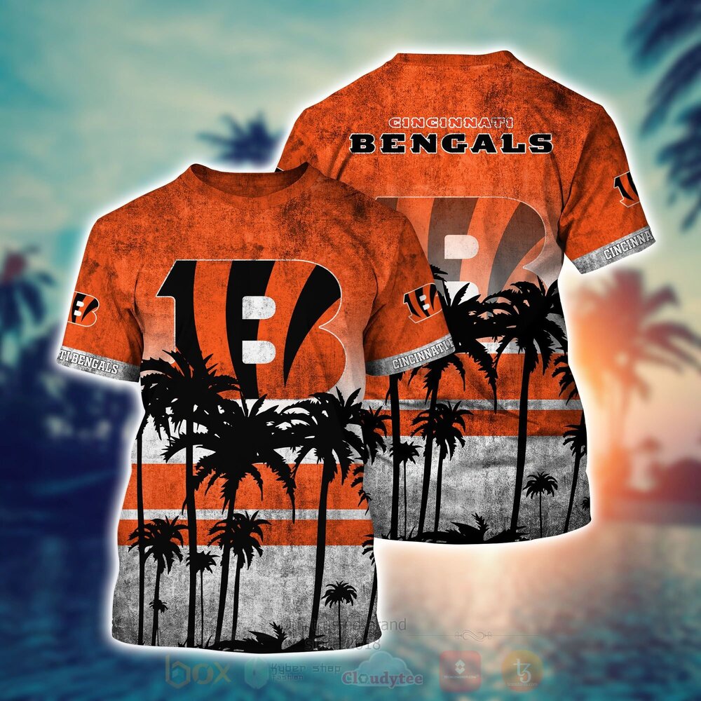 NFL Cincinnati Bengals Hawaiian Shirt Short 1