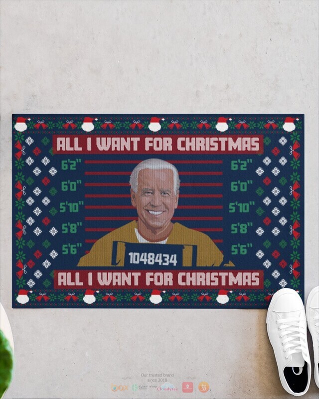 All I Want For Christmas Is Biden prison Doormat 1 2 3 4