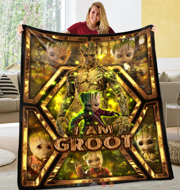 Avengers I am Groot Blanket 1