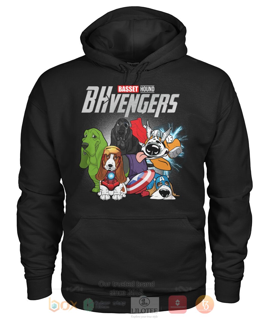 Basset Hound Bhvengers 3D Hoodie Shirt 1