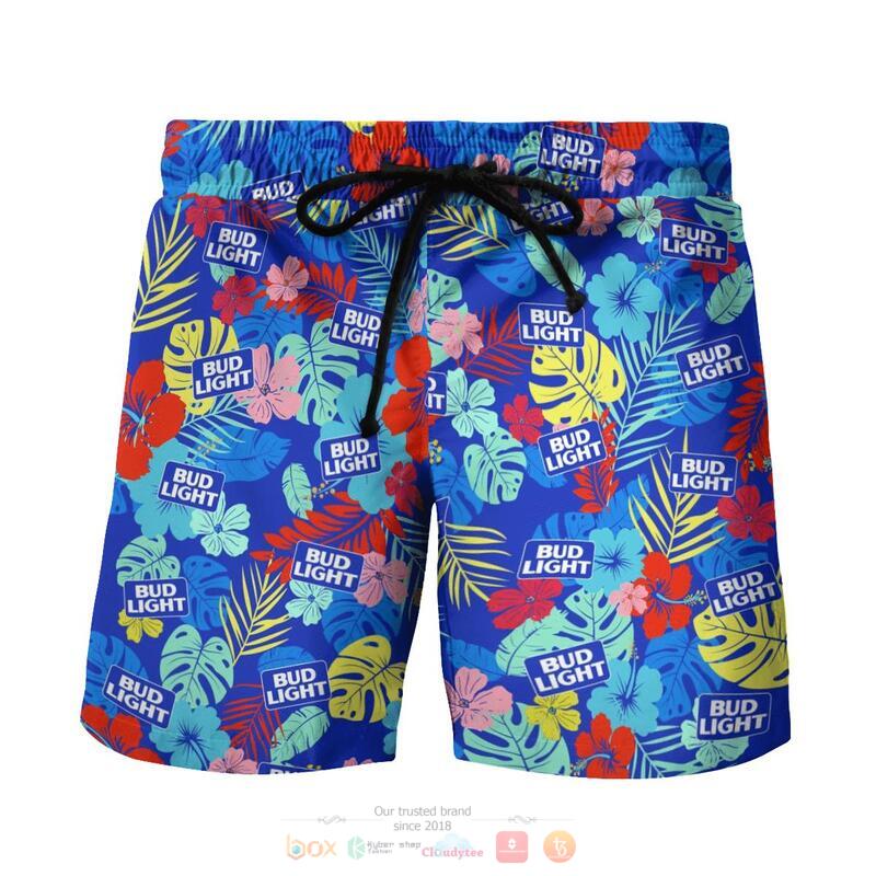 Bud Light Hibiscus Blue Beach Short