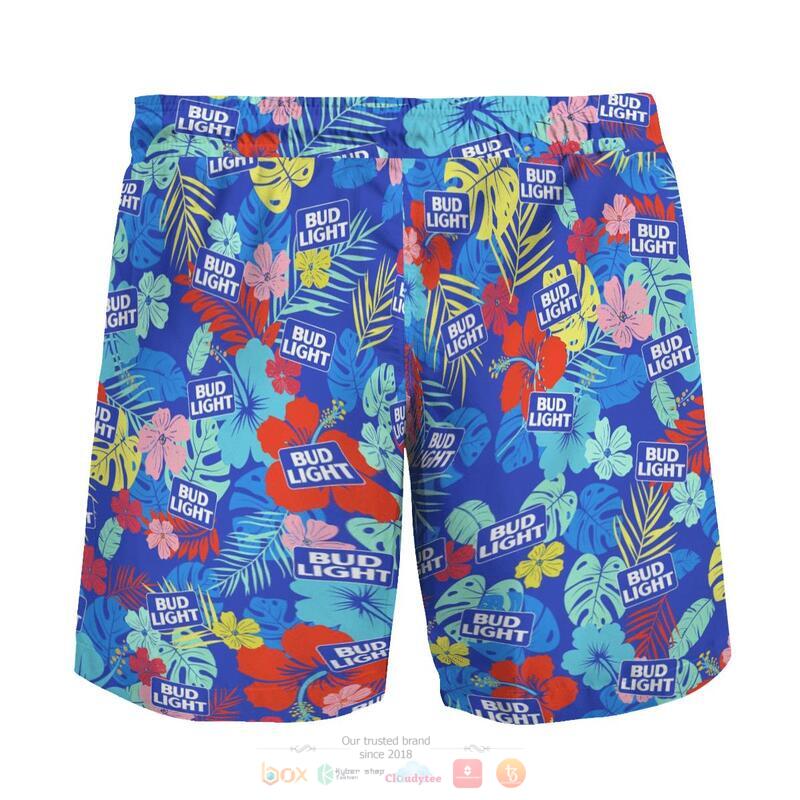 Bud Light Hibiscus Blue Beach Short 1