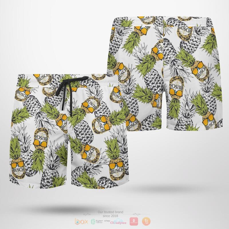 Busch Beer Pineapple Beach Short