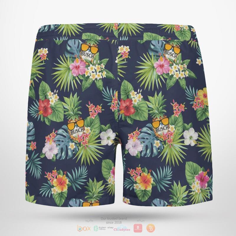 Busch Beer Tropical Navy Beach Short 1