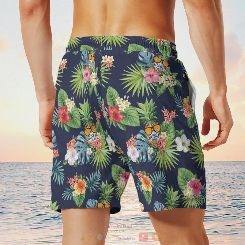 Busch Light Tropical Navy Beach Short 1 2 3 4 5 6