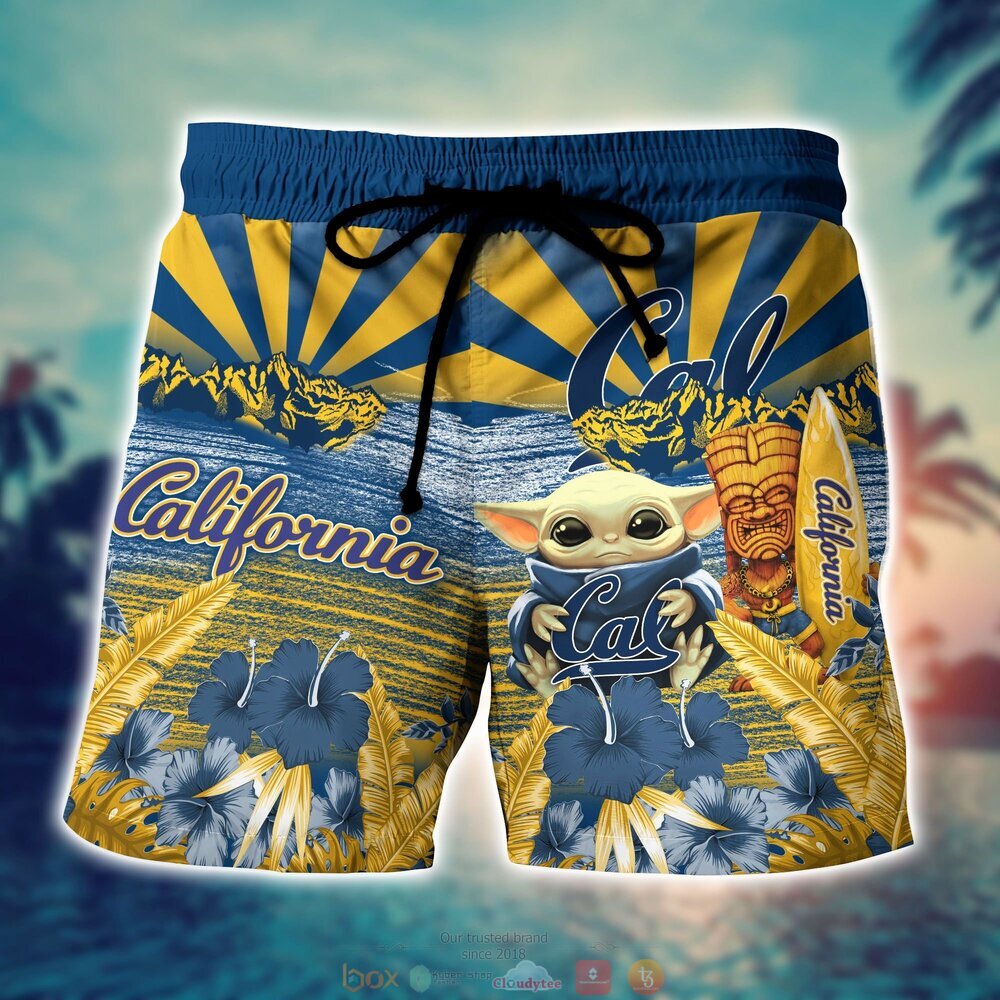 California Golden Bears NCAA Baby Yoda Hawaiian Shirt Shorts 1 2 3