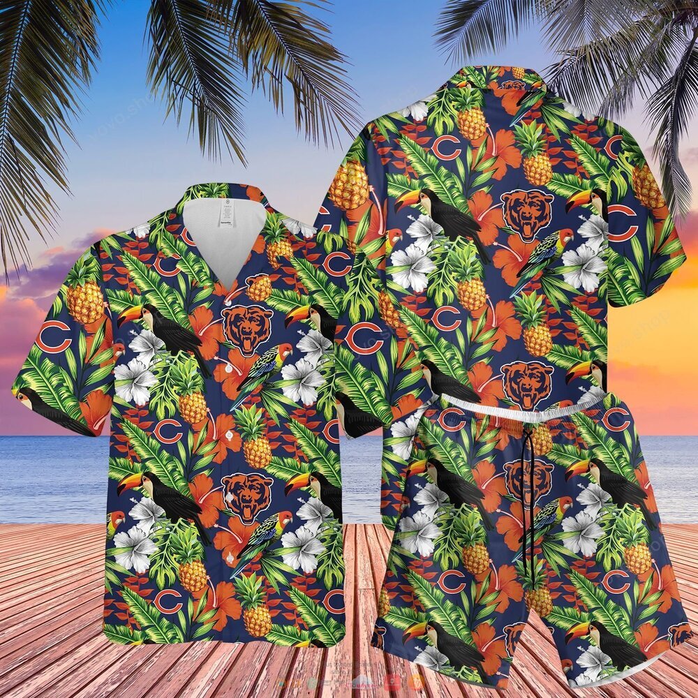 Chicago Bears NFL Hawaiian Shirt shorts