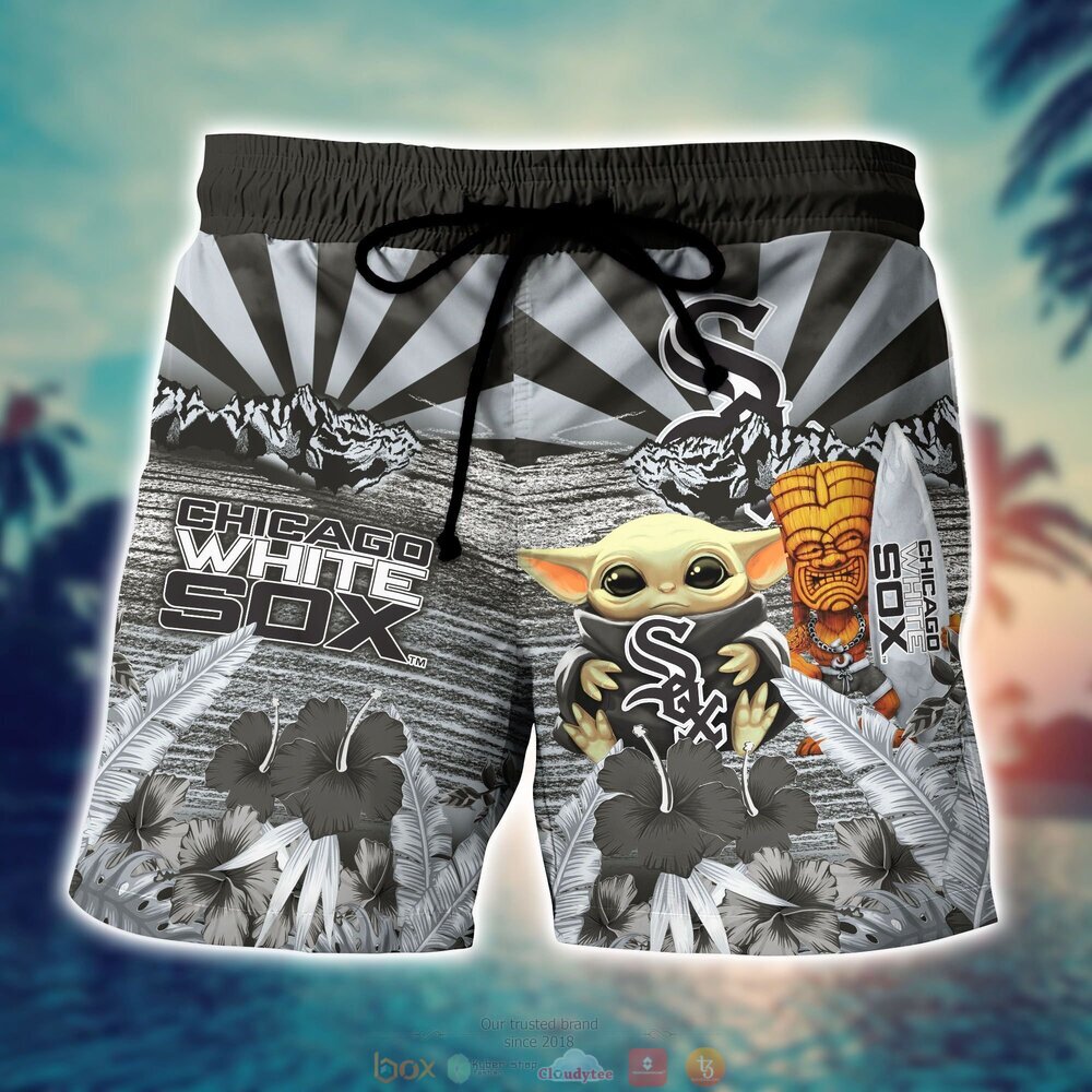 Chicago White Sox MLB Baby Yoda Hawaiian Shirt Shorts 1 2 3