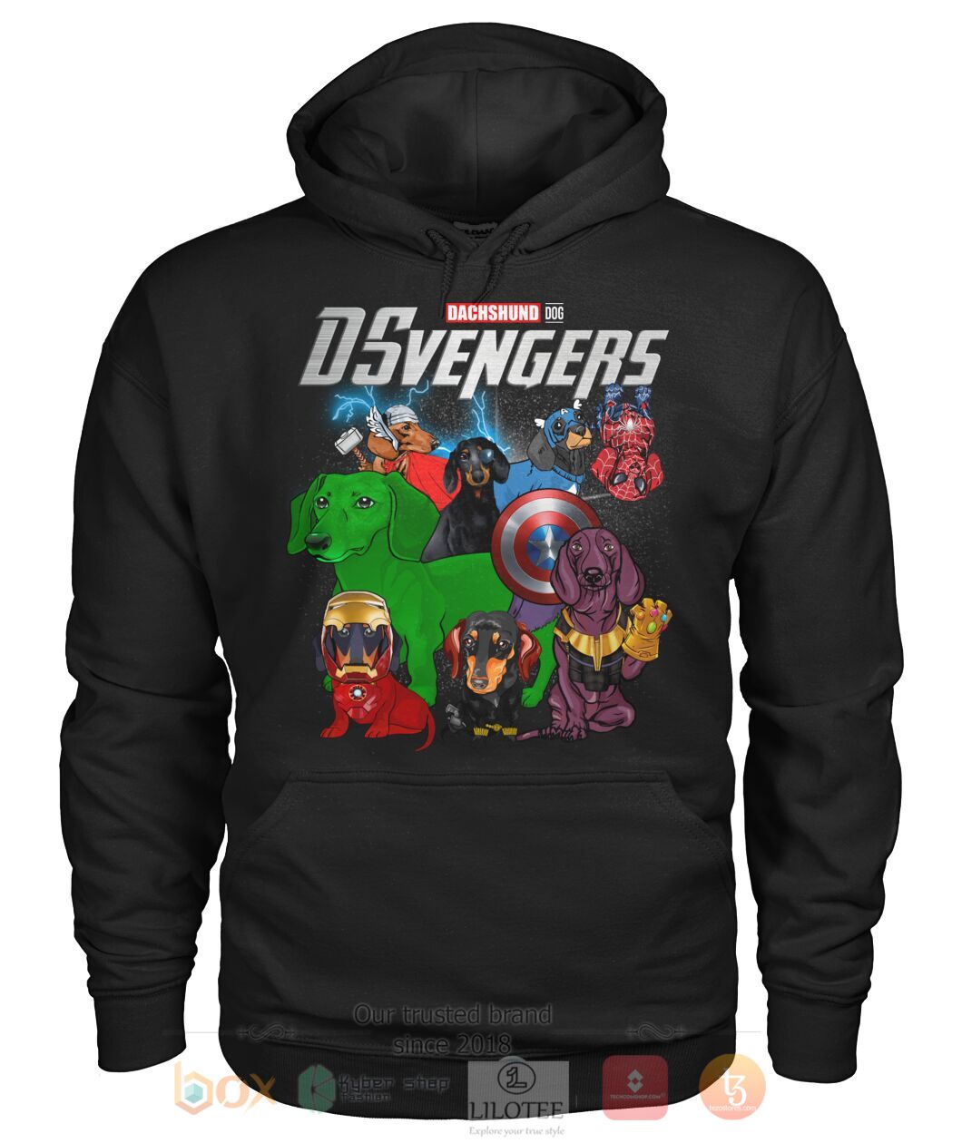 Dachshund Dog Dsvengers 3D Hoodie Shirt 1