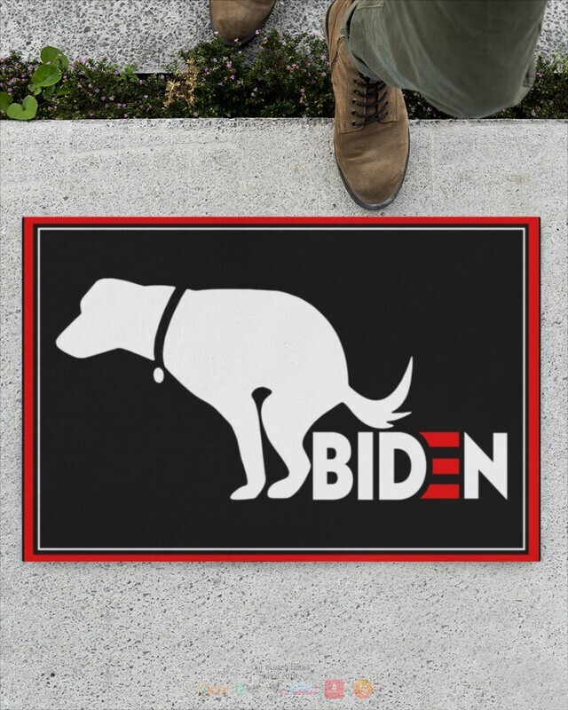 Dog Biden poop Doormat 1