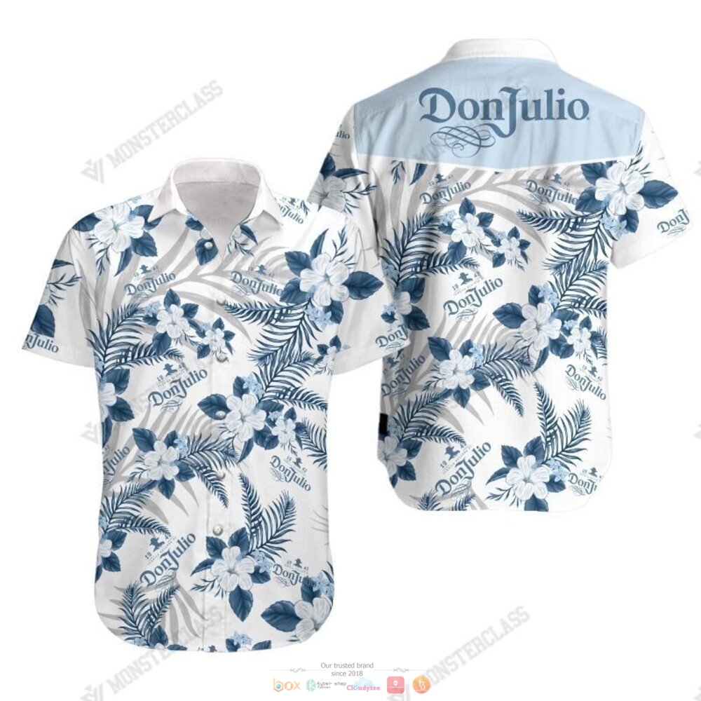 Don Julio Tropical Plant Hawaiian Shirt Shorts