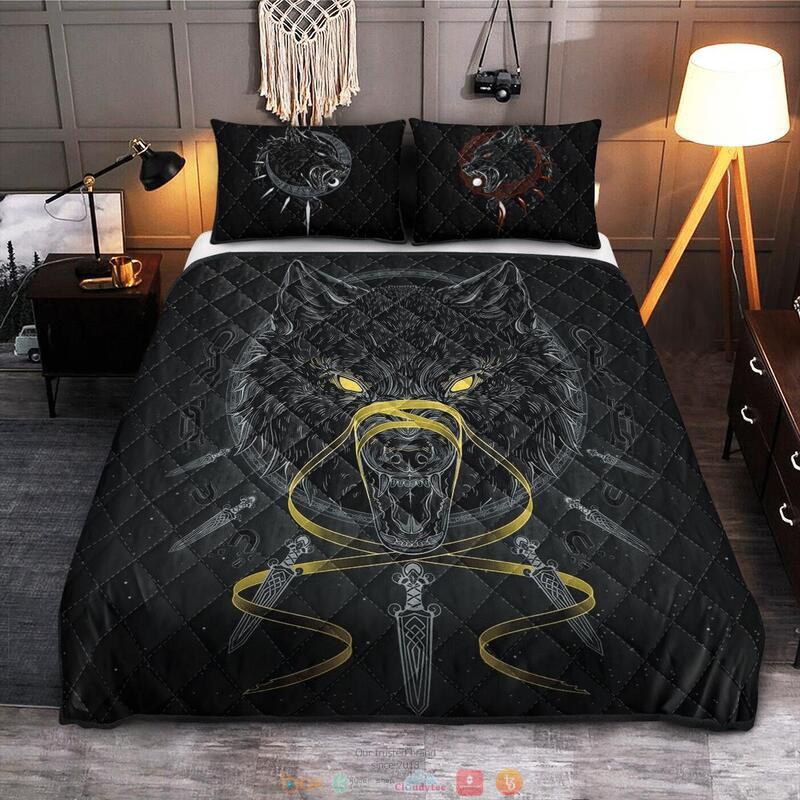 Fenrir sword Viking Quilt Bedding Set 1