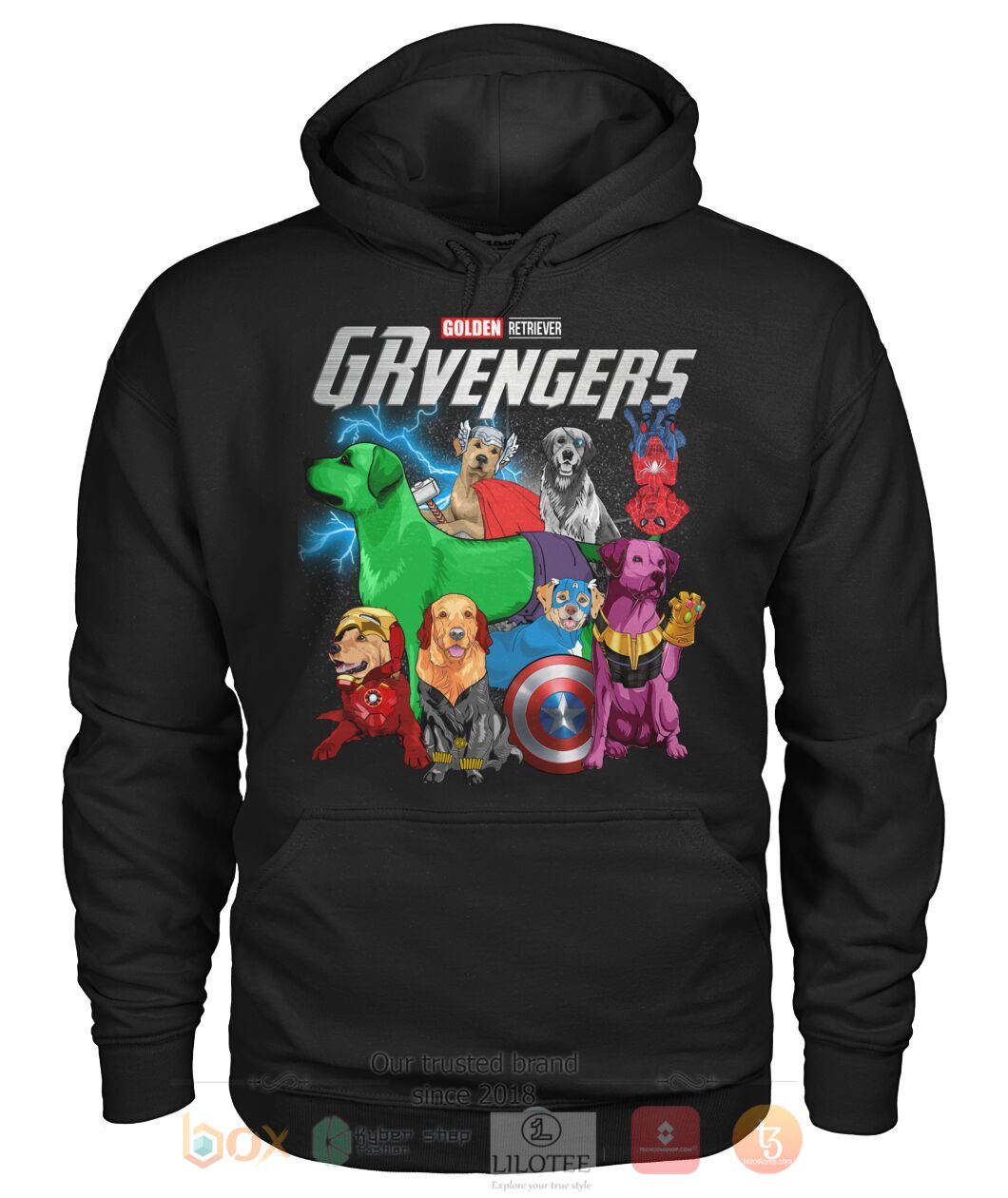 Golden Retriever Grvengers 3D Hoodie Shirt 1