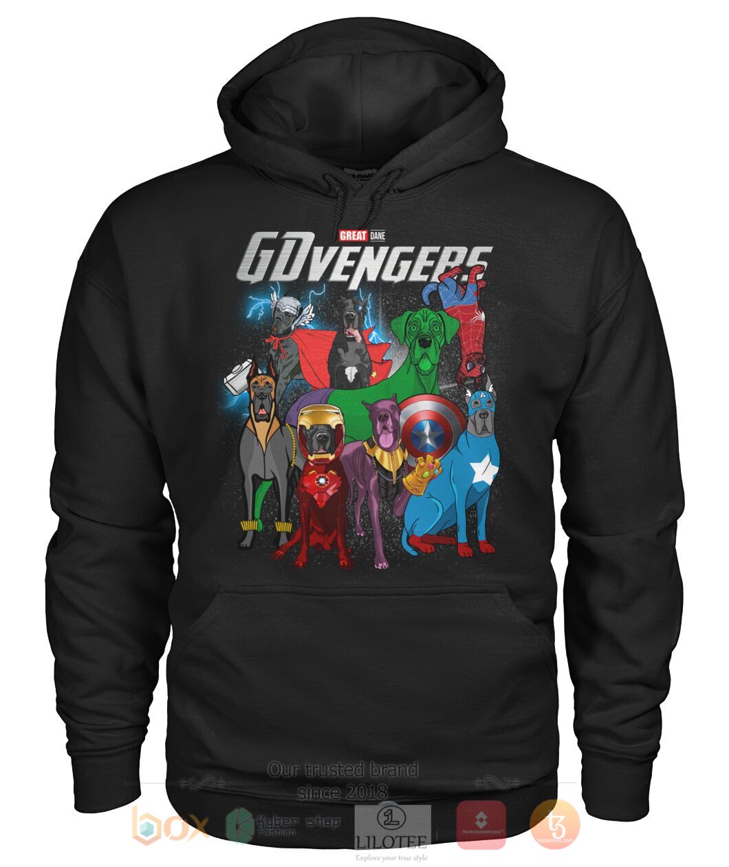 Great Dane Gdvengers 3D Hoodie Shirt 1