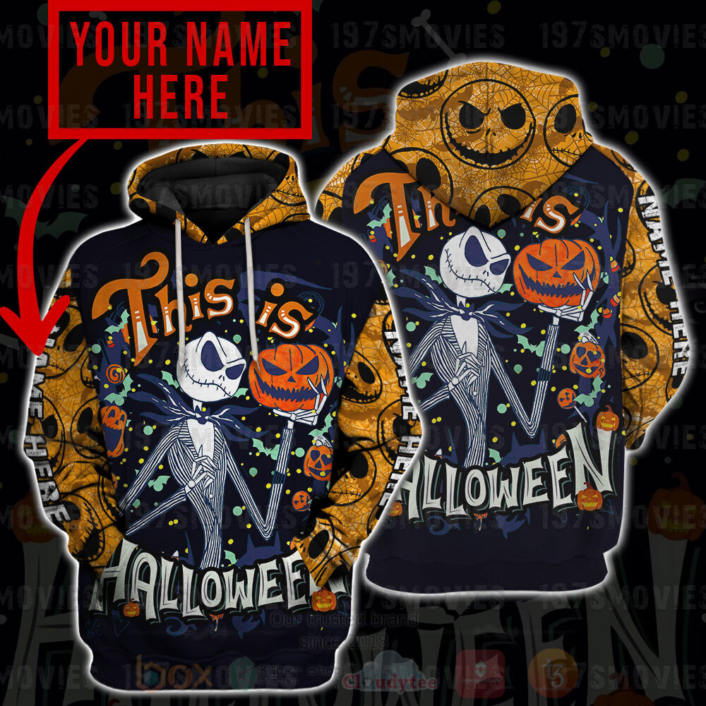 Jack Skellington The Nightmare Before Christmas This Is Halloween Personalized 3D Hoodie Shirt 1 2