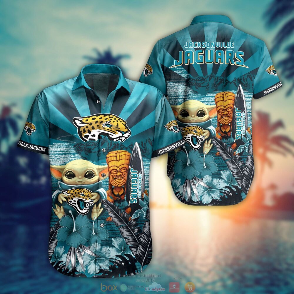 Jacksonville Jaguars NFL Baby Yoda Hawaiian Shirt Shorts